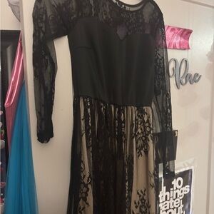 Elegant Black Lace Dress